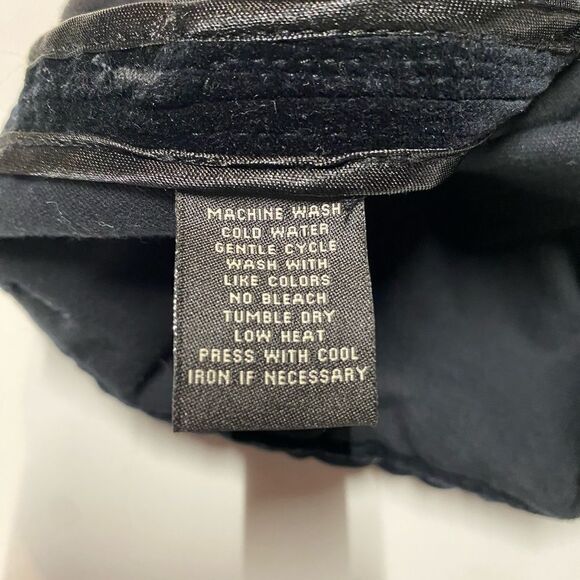 Polo Jeans Company Ralph Lauren Black Velvet Pencil Skirt - Size 2 - Picture 4 of 7